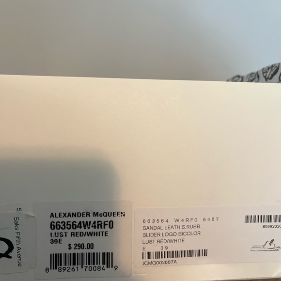 Alexander McQueen Pool Slides (Size: EU 39) - Picture 6 of 6